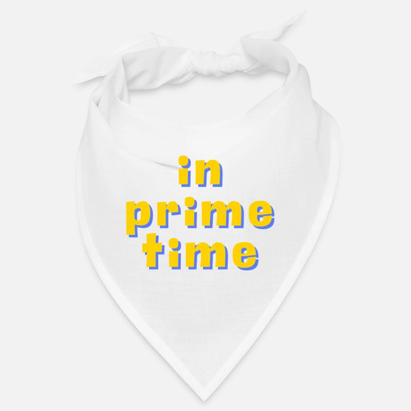 In Prime Time Retro 3D Typography Bandana