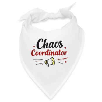 Chaos Coordinator – Muttertag Geschenk - Bandana - Weiß - Vorne