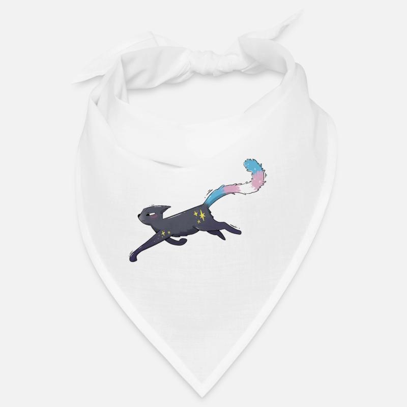 Fierté trans de chat mignon Bandana