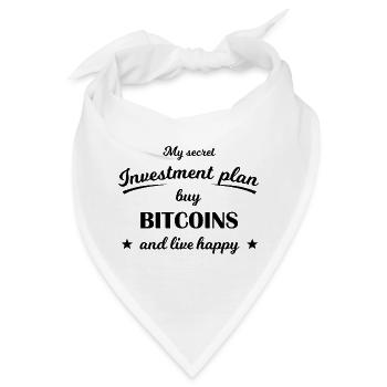 Bitcoin Investment Plan - Bandana - Weiß - Vorne