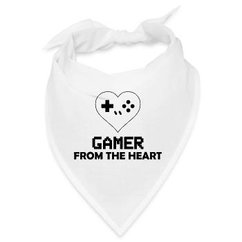 Gamer from the Heart - Bandana - Weiß - Vorne