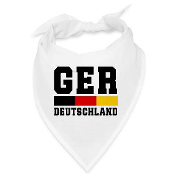 Deutschland Fußball Weltmeisterschaft - Germany - Bandana - Weiß - Vorne