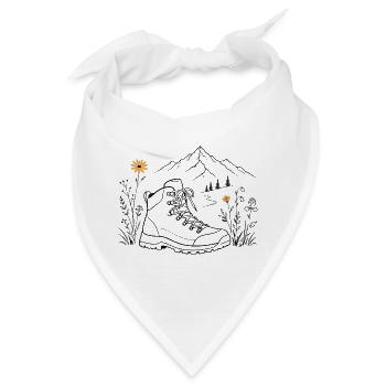 Wanderstiefel am Bergpfad - Bandana - Weiß - Vorne