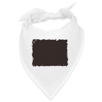 Grunge-Rechteck-Stempelrahmen Vintage-Gummirand - Bandana - Weiß - Vorne