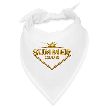 Goldenes Club-Sommerlogo - Bandana - Weiß - Vorne