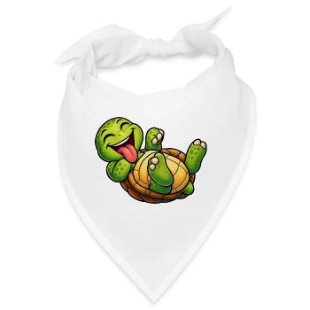 Verspielte Schildkröte  - Bandana - Weiß - Vorne