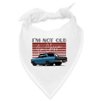 Klassisches Auto Not Old, I'm Classic Design - Bandana - Weiß - Vorne