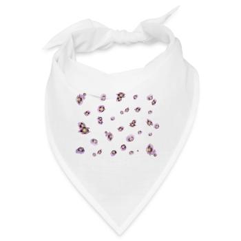 lila Mohn - Bandana - Weiß - Vorne