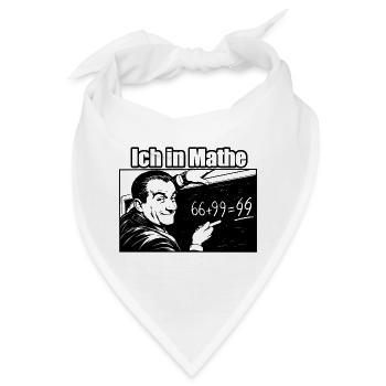Super lustiges Mathe Design Ich in Mathe - Bandana - Weiß - Vorne