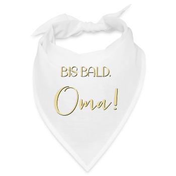Baby Ankündigung Oma - Bandana - Weiß - Vorne