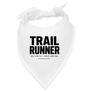 Trail Runner -  No Limits Keep Moving - Bandana - Weiß - Vorne