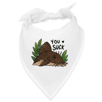 Plecko Meme Du bist schlecht - Bandana - Weiß - Vorne