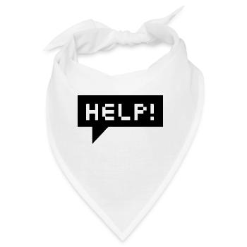 help bubble (b, 1c) - Bandana - Weiß - Vorne