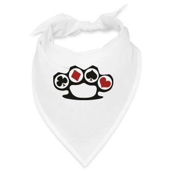 Poker Karten Cannasta Rommy Skat Hearts - Bandana - Weiß - Vorne