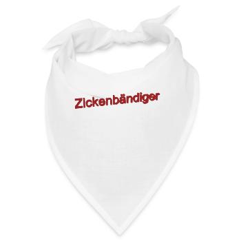 ZickenBändiger - Bandana - Weiß - Vorne