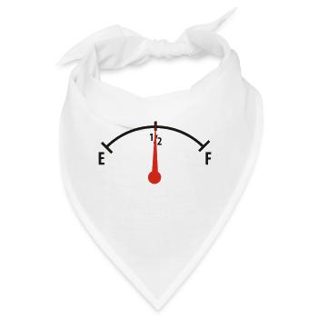 Tankanzeige halbvoll Tank - Bandana - Weiß - Vorne