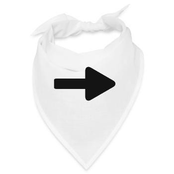 pfeil - Bandana - Weiß - Vorne