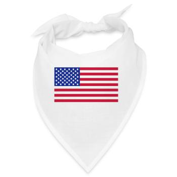 USA - Bandana - Weiß - Vorne