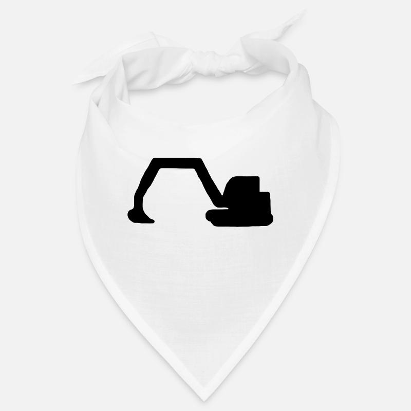 excavator - Bandana - white