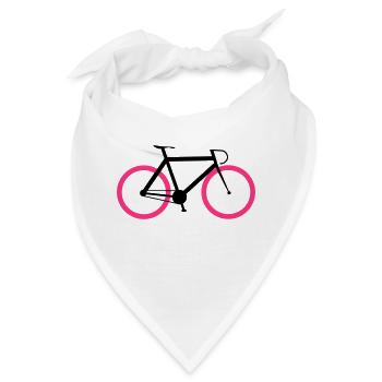 Rennrad - Fixie Bike - Bandana - Weiß - Vorne