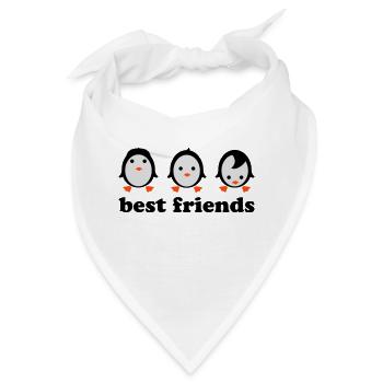 best friends - Bandana - Weiß - Vorne