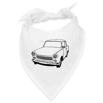  , Ostalgie , DDR Kult , Oldtimer (25) - Bandana - Weiß - Vorne