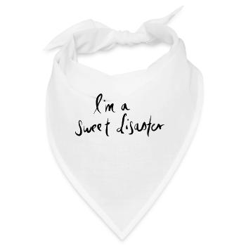 iam a sweet disaster - Bandana - Weiß - Vorne