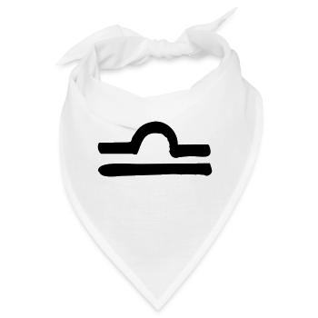 libra zodiac - Bandana - Weiß - Vorne