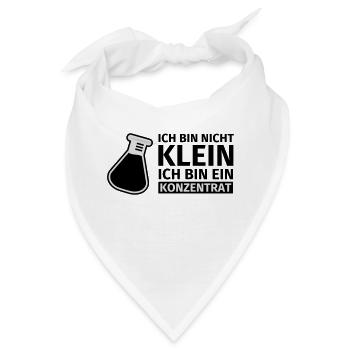 Ich bin nicht klein, ich bin ein Konzentrat - Bandana - Weiß - Vorne