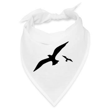Möwe - Bandana - Weiß - Vorne