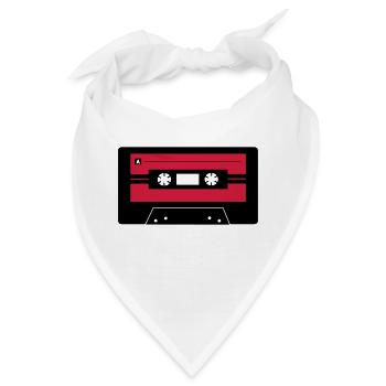 Kassette_farbe - Bandana - Weiß - Vorne