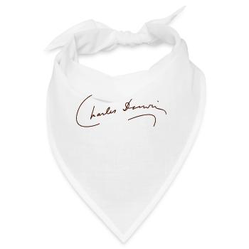 Charles Darwin Signature - Bandana - Weiß - Vorne