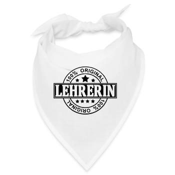 lehrerin - Bandana - Weiß - Vorne