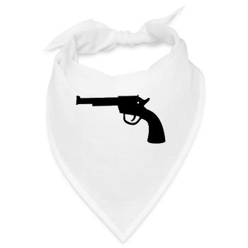 western gun - Bandana - Weiß - Vorne