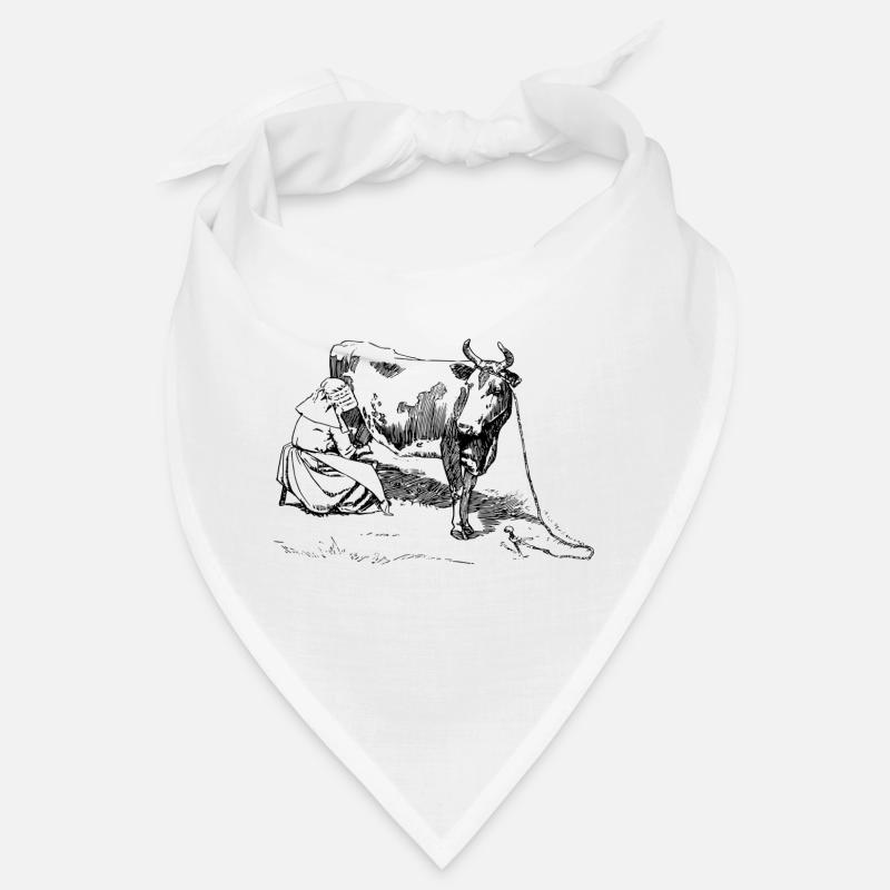 Kuh - Bandana - Weiß