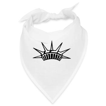 Krone der Freiheitsstatue - Bandana - Weiß - Vorne