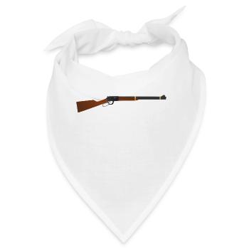 cowboy ranger rancher sheriff horse wester - Bandana - Weiß - Vorne