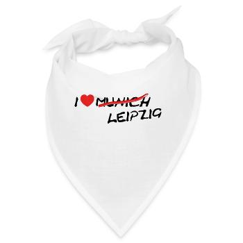 Leipzig ist das neue Munich / Bayern / Geschenk - Bandana - Weiß - Vorne
