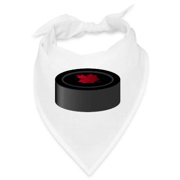ice hockey eishockey skates schlittschuhe puck hel - Bandana - Weiß - Vorne