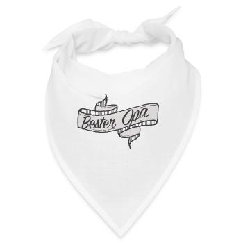 Bester Opa - Bandana - Weiß - Vorne