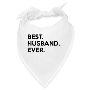 Bester Ehemann aller Zeiten. Geschenke für Super-Mann. Partner. - Bandana - Weiß - Vorne