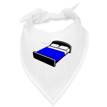 bett bed schlafen schlafzimmer sleeping room60 - Bandana - Weiß - Vorne