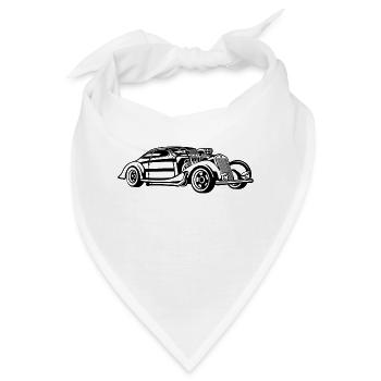 Hot Rod / Rad Rod 05_schwarz - Bandana - Weiß - Vorne