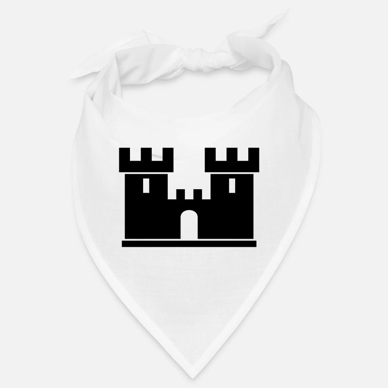 Château silhouette dessin idée de cadeau Moyen Âge Bandana