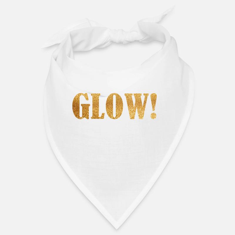 Glow paillettes mot mode mode idée de cadeau Bandana