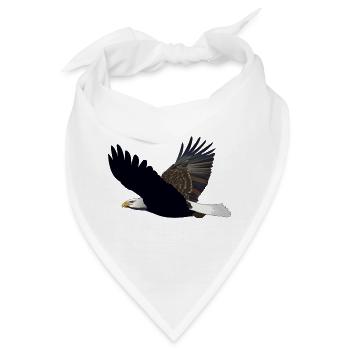 adler eagle bussard falke habicht hawk falcon11 - Bandana - Weiß - Vorne