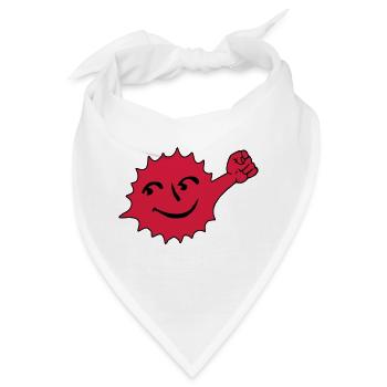 Atomkraft Faust dagegen Geschenkidee Nein Symbol - Bandana - Weiß - Vorne