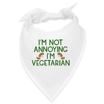 vegetarian vegan veggie pilze mushrooms4 - Bandana - Weiß - Vorne