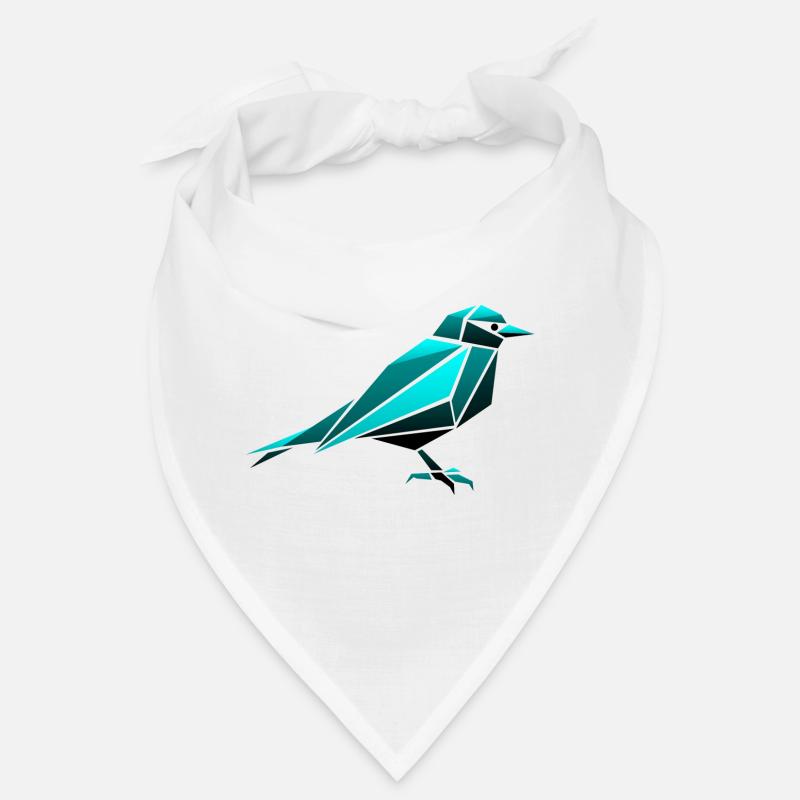 Spatz Vogel Origami Polygon Bandana