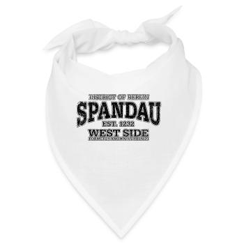 Berlin Spandau (oldstyle black print) - Bandana - Weiß - Vorne